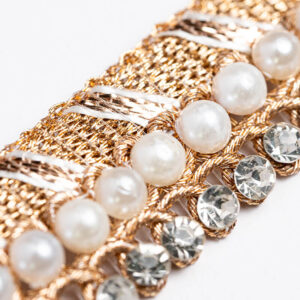 Pearl Zircon Gold Trim