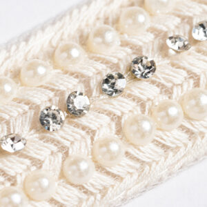 White Pearl zircon lace