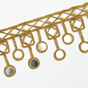 Gold mirror work border