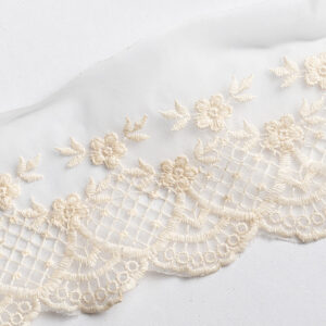 Organza white lace
